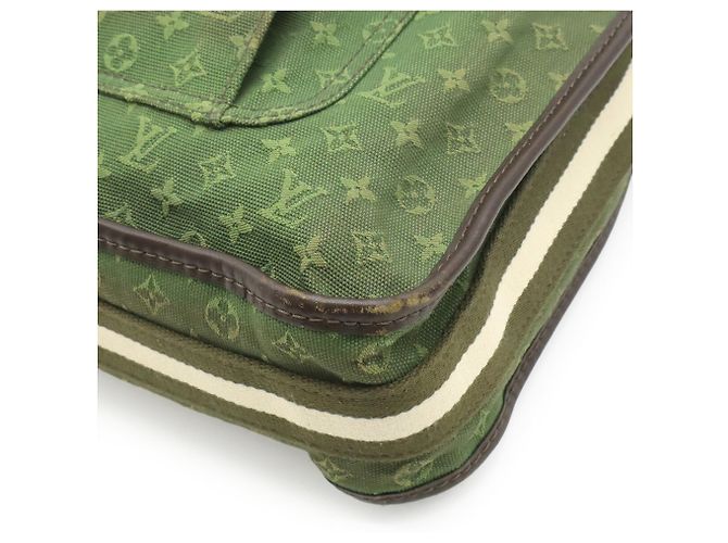 Borsa a Spalla Louis Vuitton Monogram Mini Buzas Marie Kate Verde Cachi Monogramma - vista 4
