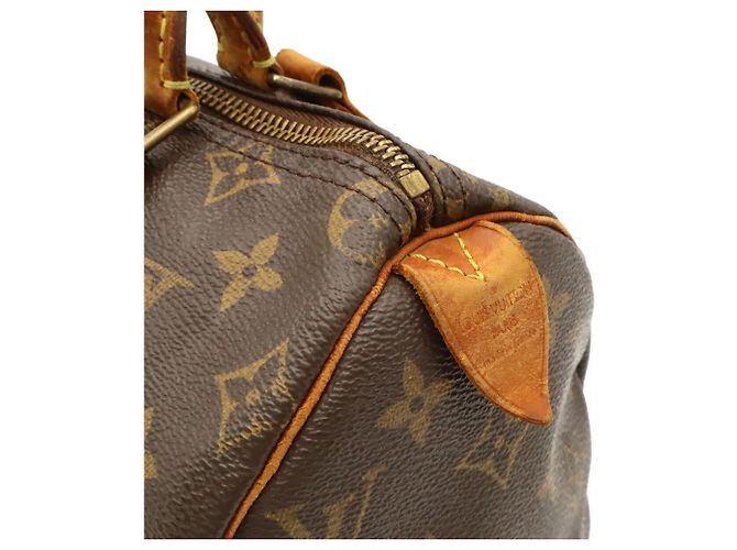 Borsa Louis Vuitton Monogram Speedy 25 M41528 Marrone - vista 10