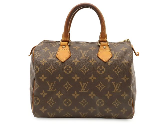Borsa Louis Vuitton Monogram Speedy 25 M41528 Marrone - vista 2