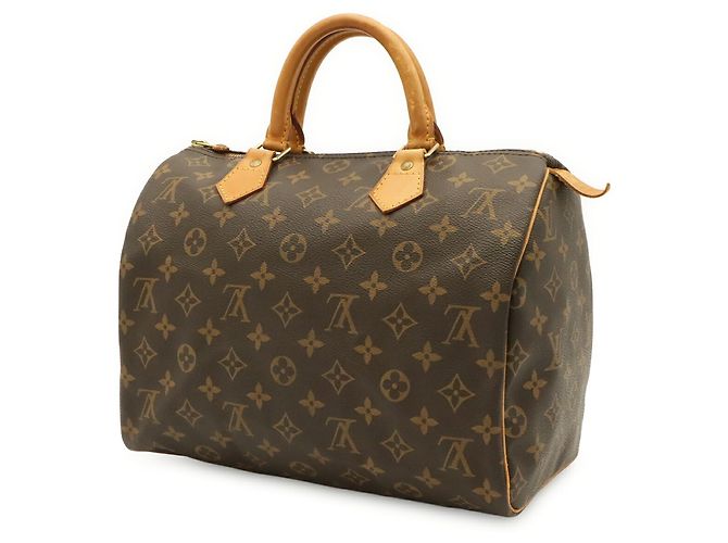 Bolso Louis Vuitton Monogram Speedy 30 Castaño - vista 3