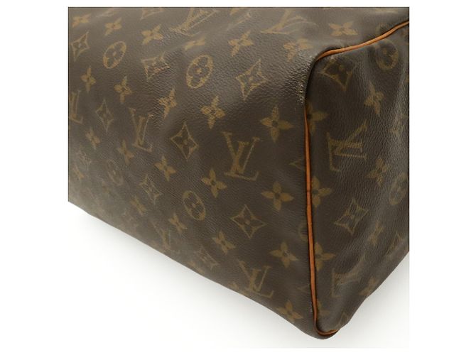 Sac à main Louis Vuitton Monogram Speedy 30 Marron - vue 4