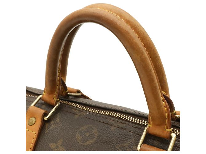Sac à main Louis Vuitton Monogram Speedy 30 Marron - vue 7