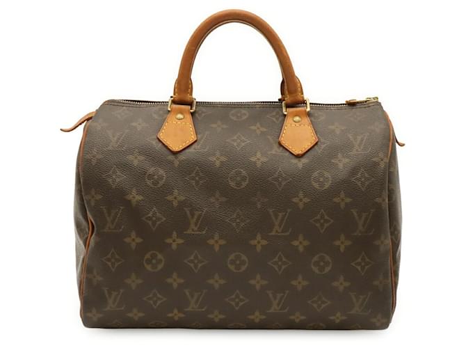 Borsa Louis Vuitton Monogram Speedy 30 Marrone - vista 2