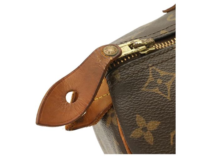 Borsa Louis Vuitton Monogram Speedy 30 Marrone - vista 6
