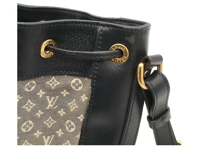 Borsa a tracolla Louis Vuitton Monogram Idylle Noe PM Nero Blu navy - vista 5