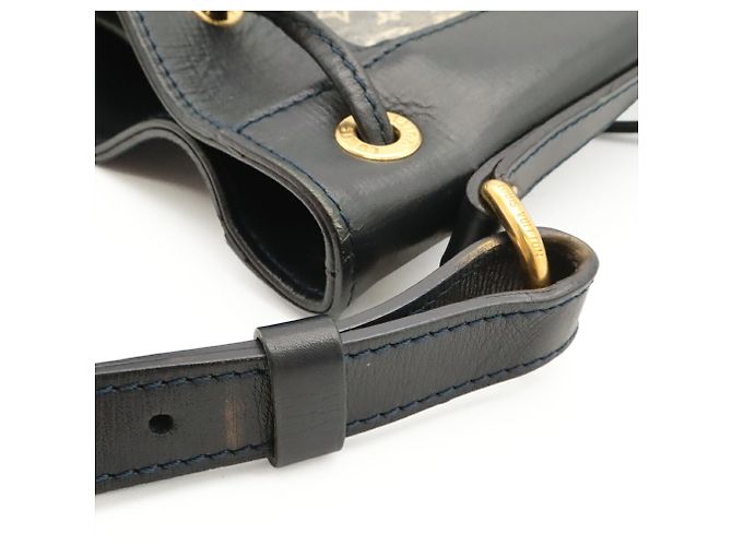 Borsa a tracolla Louis Vuitton Monogram Idylle Noe PM Nero Blu navy - vista 9