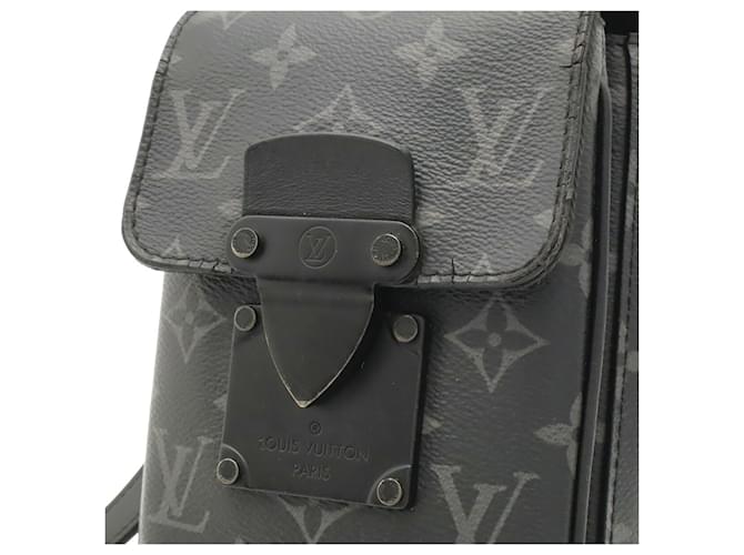 Borsa a tracolla Louis Vuitton Monogram Eclipse Marrone Nero Monogramma - vista 10