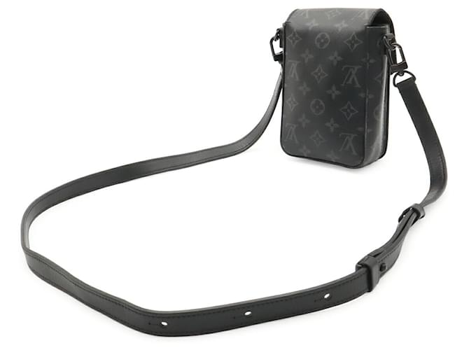 Borsa a tracolla Louis Vuitton Monogram Eclipse Marrone Nero Monogramma - vista 3