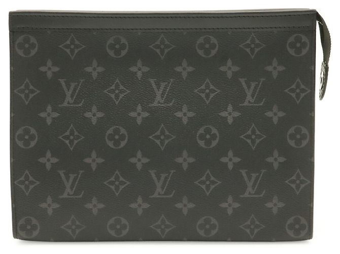 Louis Vuitton Monogram Eclipse Pochette Voyage MM Marrone Nero Monogramma - vista 2