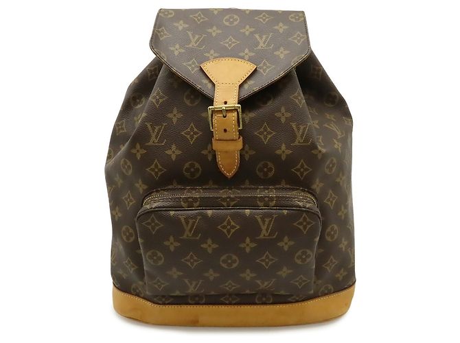 Zaino e Borsa a Spalla Louis Vuitton Monogram Montsouris GM Marrone Monogramma - vista 2