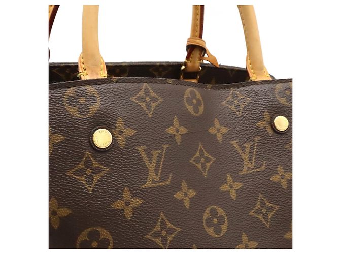 LOUIS VUITTON Borsa Monogram Montaigne GM Marrone Monogramma - vista 10