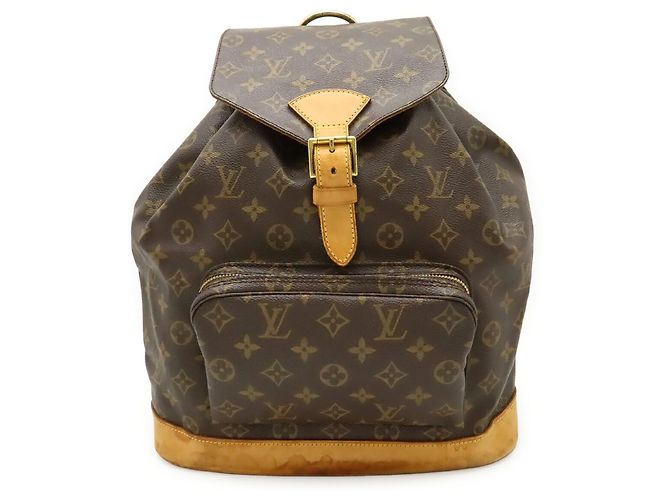 Zaino e Borsa a Spalla Louis Vuitton Monogram Montsouris GM Marrone Monogramma - vista 2