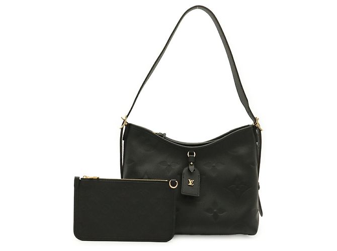 Bolsa de ombro Louis Vuitton Monogram Empreinte Carryall Zip NM PM Preto Multicor - vista 2