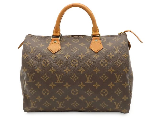 Borsa Louis Vuitton Monogram Speedy 30 Marrone - vista 2