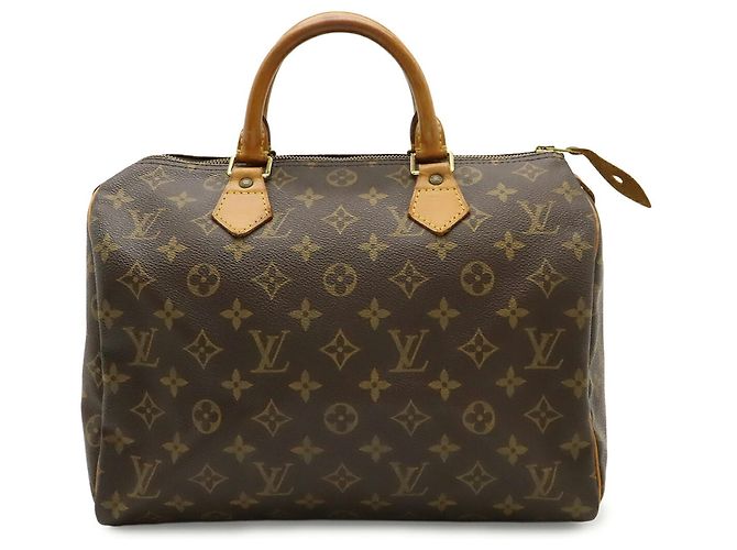 Borsa Louis Vuitton Monogram Speedy 30 Marrone - vista 2