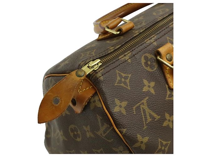 Borsa Louis Vuitton Monogram Speedy 30 Marrone - vista 6