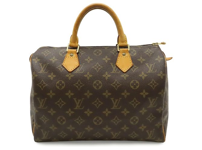 Borsa Louis Vuitton Monogram Speedy 30 Marrone - vista 2