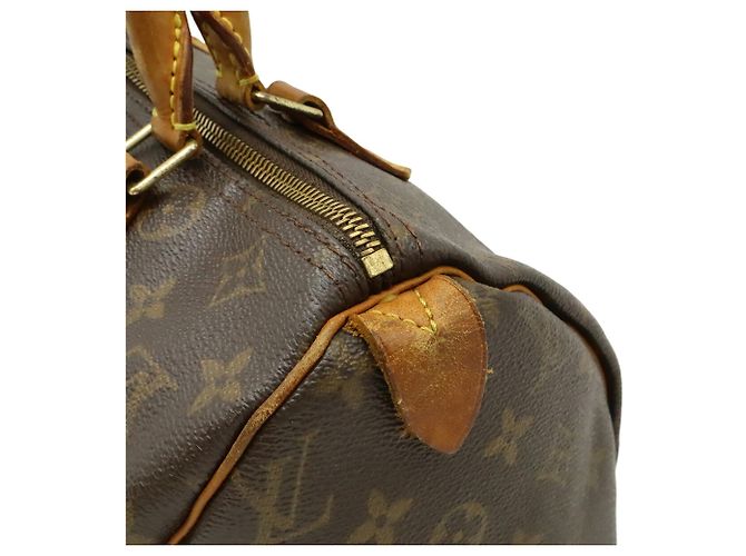 Borsa Louis Vuitton Monogram Speedy 30 Marrone - vista 10