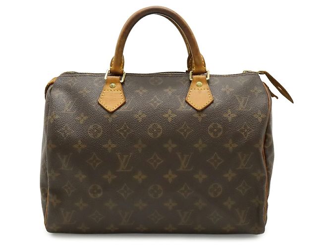 Borsa Louis Vuitton Monogram Speedy 30 Marrone - vista 2