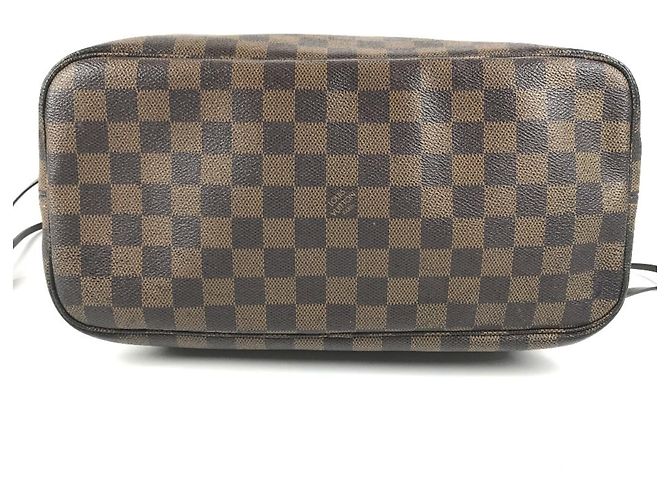 Louis Vuitton Damier Neverfull MM Tasche Braun Damier ebene - Ansicht 5