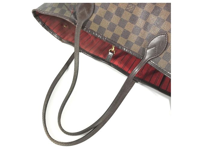 Louis Vuitton Damier Neverfull MM Tasche Braun Damier ebene - Ansicht 8