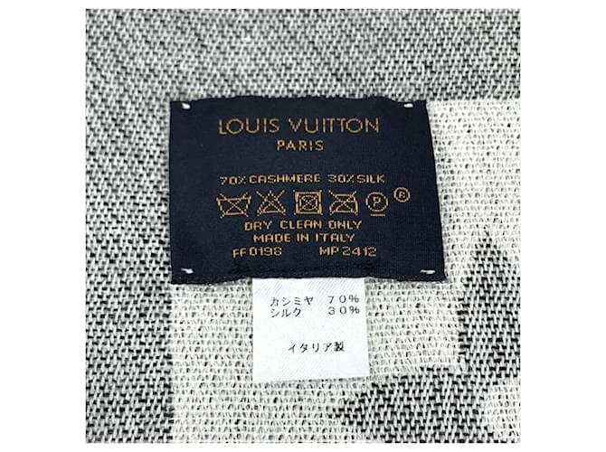 Sciarpa Louis Vuitton Monogram Giant Logo Marrone Bianco Monogramma - vista 7