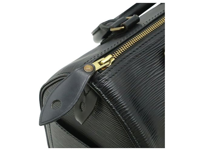 Borsa Louis Vuitton Epi Speedy 25 Nero - vista 6