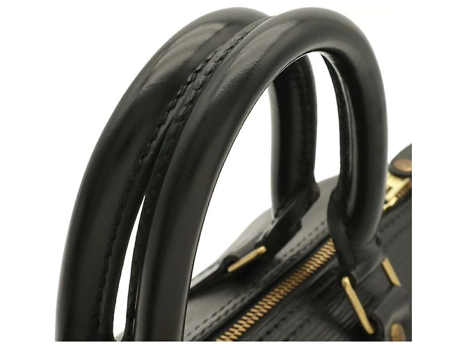 Borsa Louis Vuitton Epi Speedy 25 in Noir Nero - vista 6