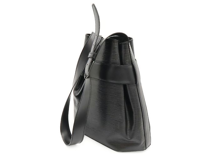 Borsa a Spalla Louis Vuitton Epi Sac Depaule PM Nero - vista 3