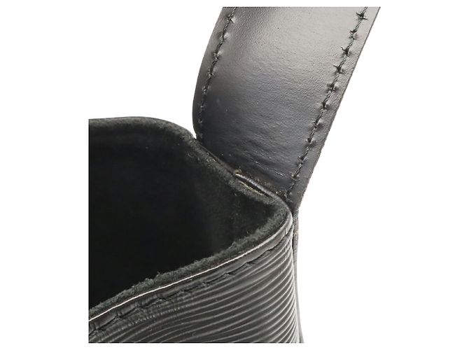 Borsa a Spalla Louis Vuitton Epi Sac Depaule PM Nero - vista 7