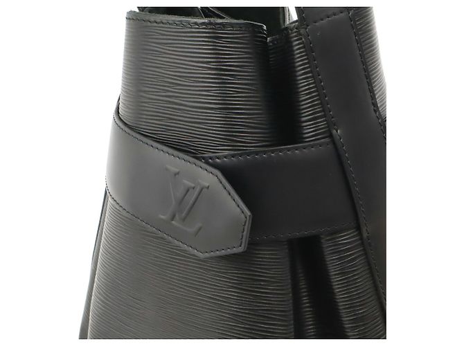 Borsa a Spalla Louis Vuitton Epi Sac Depaule PM Nero - vista 9