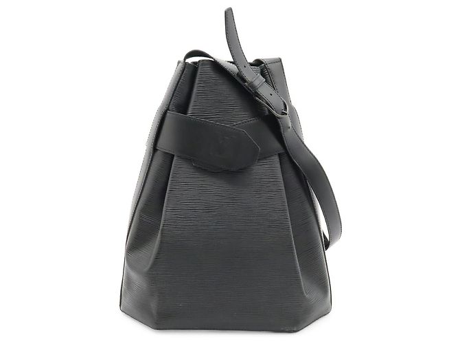 Borsa a Spalla Louis Vuitton Epi Sac Depaule Nero - vista 2