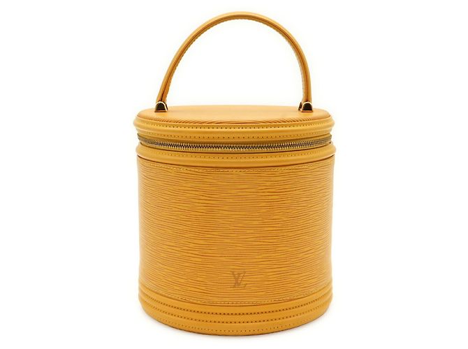 Borsa Louis Vuitton Epi Cannes Vanity Bag Giallo - vista 2