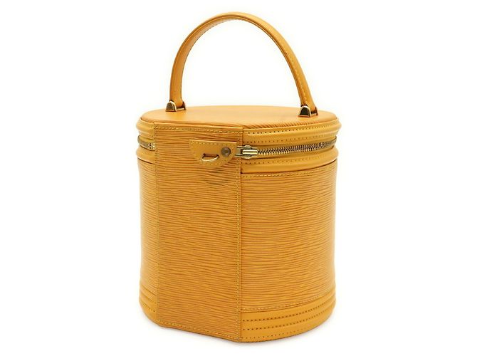 Borsa Louis Vuitton Epi Cannes Vanity Bag Giallo - vista 3