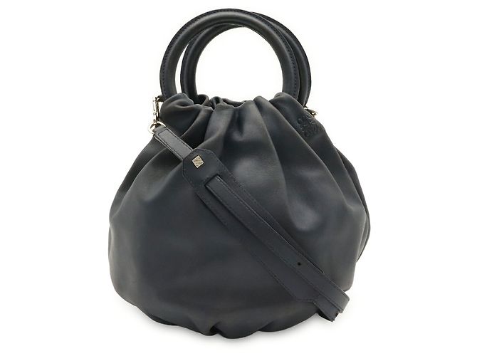 Borsa Loewe Anagram Bounce Blu navy - vista 2