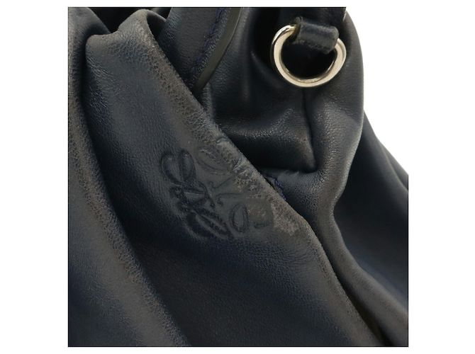 Borsa Loewe Anagram Bounce Blu navy - vista 5