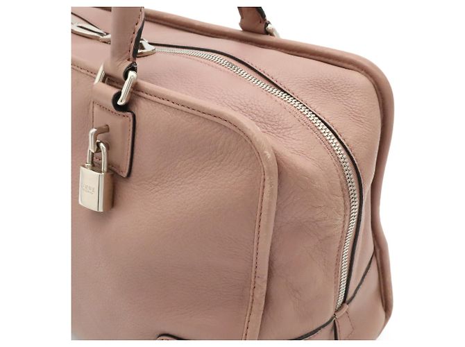 Borsa LOEWE Amazona 36 Anagram Rosa - vista 8