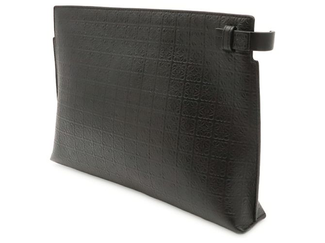 Pochette e borsa a mano Loewe Repeat Anagram T Nero - vista 3