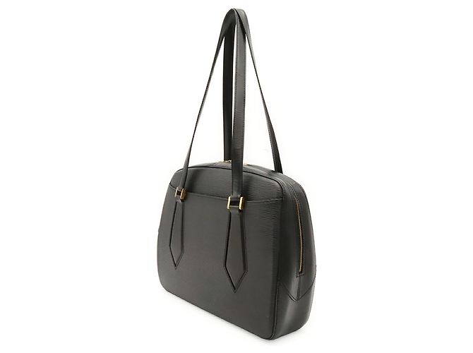 Borsa a Spalla Louis Vuitton Epi Voltaire Nero - vista 3