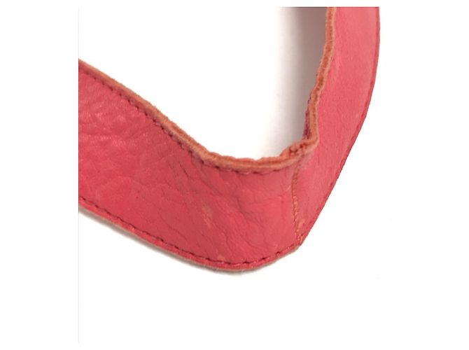 Borsa in pelle rosa Hermès Clou de Selle - vista 12