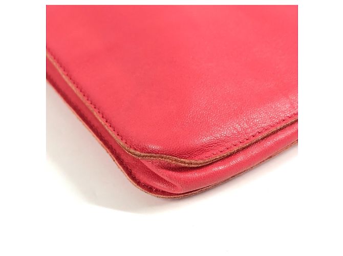 Borsa in pelle rosa Hermès Clou de Selle - vista 7