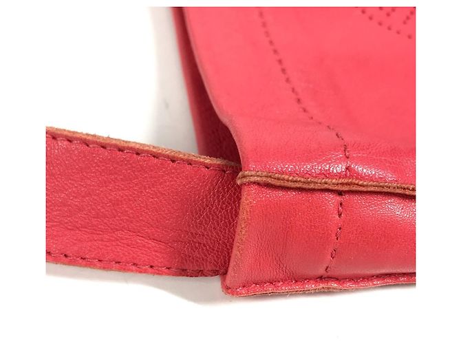 Borsa in pelle rosa Hermès Clou de Selle - vista 9