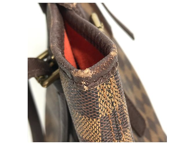 Borsa Louis Vuitton Damier Mare Marrone Damier ebene - vista 9