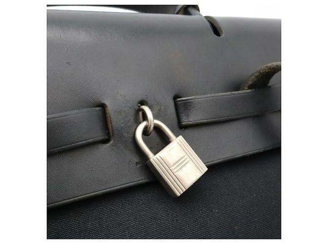 Hermès Mochila e bolsa de mão Hermes Herbag Ad PM Preto - vista 7