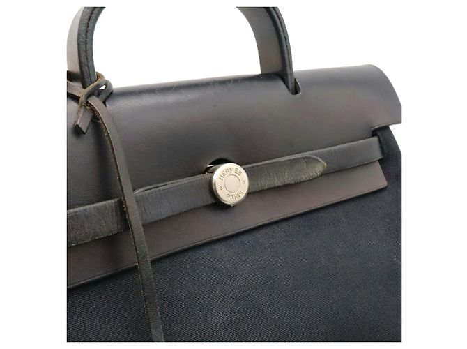 Hermès Mochila e bolsa de mão Hermes Herbag Ad PM Preto - vista 9