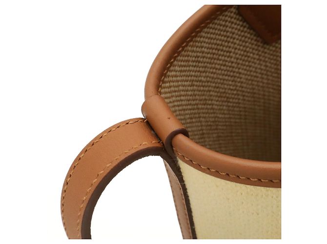 Hermès Borsa Tote Hermes H Ambier 27 PM D'oro Crudo - vista 6