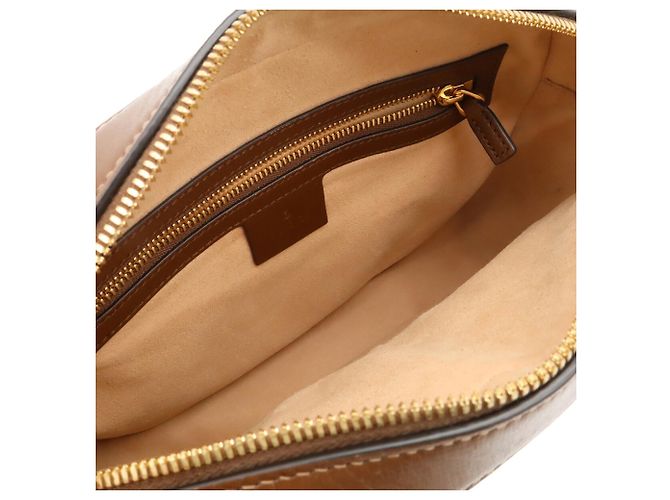 Piccola borsa a tracolla Gucci Horsebit 1955 Marrone Beige - vista 7