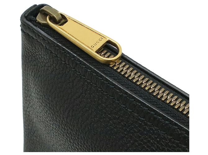 Clutch Portfolio con Stampa Gucci Nero Rosso Verde - vista 5