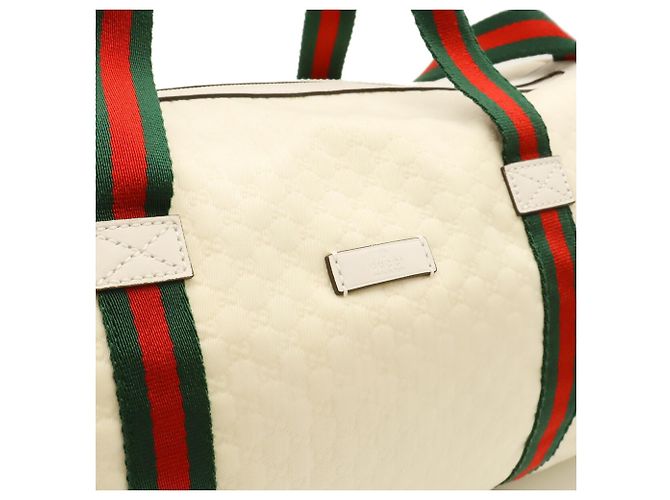 Borsa Spolvero Gucci Sherry Bianco Rosso Verde - vista 10