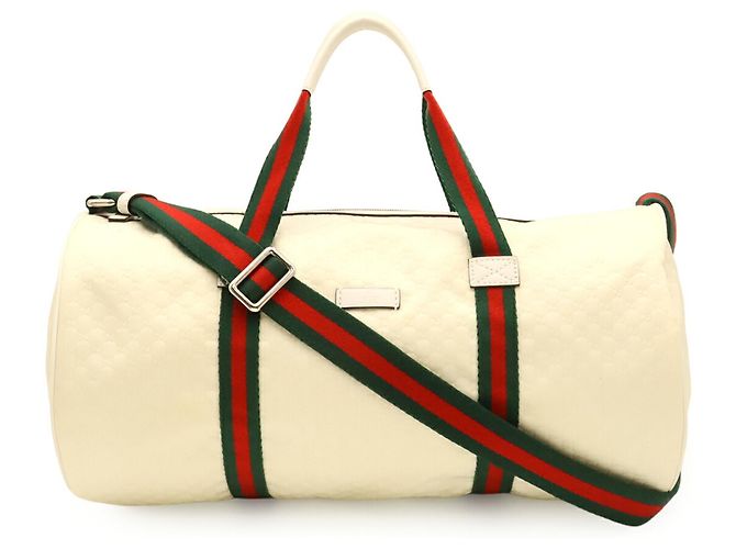 Borsa Spolvero Gucci Sherry Bianco Rosso Verde - vista 2